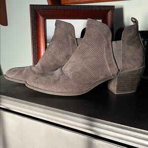 Style & Co. Gray Ankle Booties